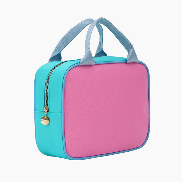 Monoblanks Waterproof Insulated Lunch Bag PinkCyan