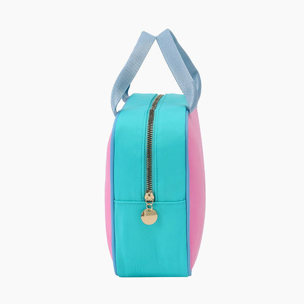 Monoblanks Waterproof Insulated Lunch Bag PinkCyan