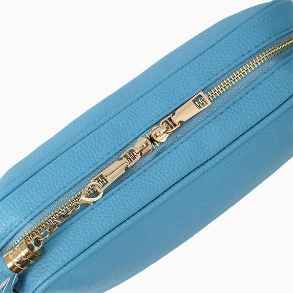 Monoblanks Women Leather Crossbody Sling Bag SkyBlue