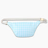 Monoblanks Women Ruffle Waist Fanny Pack Cyan